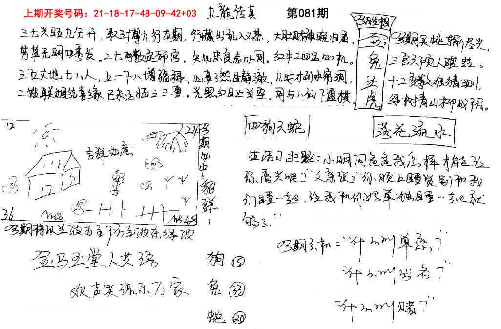 081期手写九龙内幕[图]