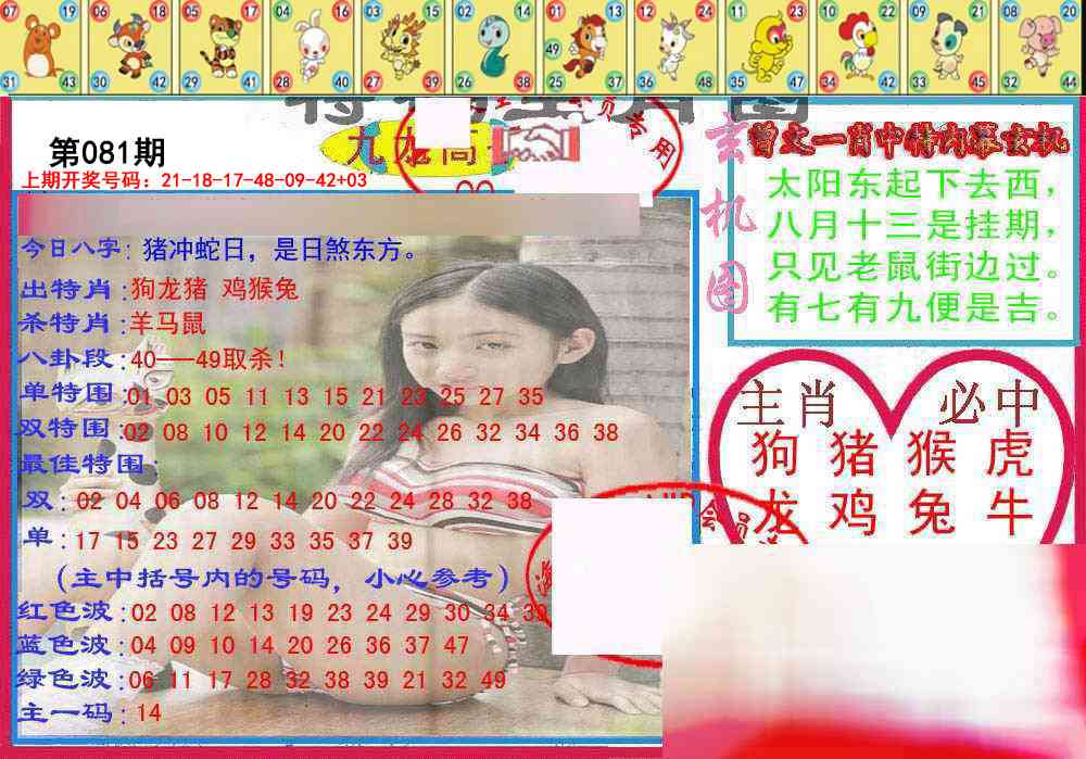 081期特码生肖图[图]